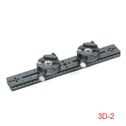 3D-2 Kit Tripod Head with Slide Dual Camera Photography Kit For Panoramic &amp; Close-Up Photography