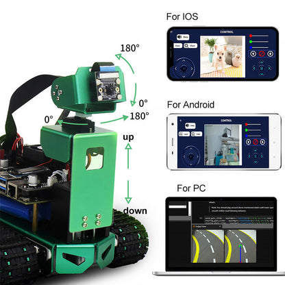 JETBOT Artificial Intelligence Car Kit Jetson Nano Vision AI Robot Autopilot with Motherboard 3OF Advanced Version