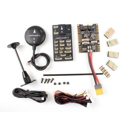 Pixhawk4 Flight Controller Plastic Version w/ PM07 Power Management Board M8N LED Buzzer GPS Module