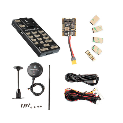 Pixhawk4 Flight Controller Aluminum Version w/ PM07 Power Management Board M8N LED Buzzer GPS Module