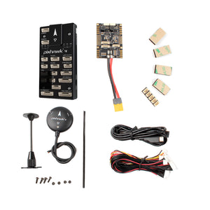 Pixhawk4 Flight Controller Aluminum Version w/ PM07 Power Management Board M8N LED Buzzer GPS Module