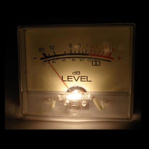 Power Amplifier Luminous VU Meter DB Level Meter Audio Level Indicator w/ AC/DC 6-12V Backlight