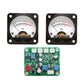 2pcs VU Meter + Driver Board Set Power Amplifier Audio Level Meter LED Backlight White 45mm Round