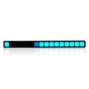 Car Sound Control Music Level Indicator Audio Music Spectrum Light Bar Decoration Light w/ USB Cable