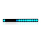 Car Sound Control Music Level Indicator Audio Music Spectrum Light Bar w/ Rearview Mirror Mount Kit