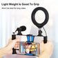 PKT3085 Vlog Smartphone Video Rig + 4.7&quot; RGBW Ring Light + Microphone + Pocket Tripod + Ball Head