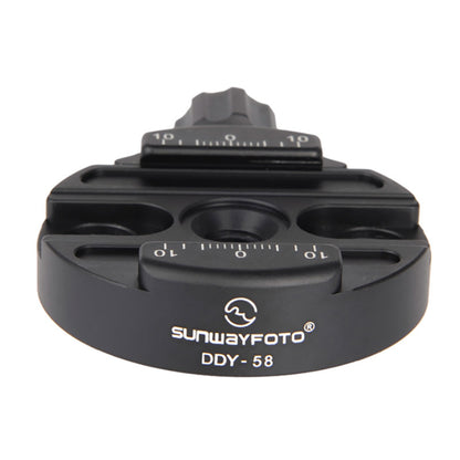 DDY-58 Tripod Head Quick Release Clamp Discal Clamp Diameter 58mm For All Arca-Swiss Style Plates