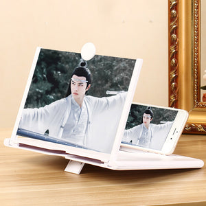 10&quot; Mobile Phone Screen Magnifier Video 3D Cell Phone Screen Enlarger Pullout Desktop Holder Stand