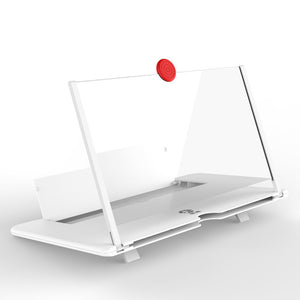 12&quot; Mobile Phone Screen Magnifier Video 3D Cell Phone Screen Enlarger Pullout Desktop Holder Stand