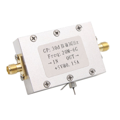 20MHz-6GHz Low Noise Amplifier LNA Low Noise RF Amplifier High Gain 30dB