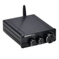 PA-04 200W 2.1 Channel Amplifier Bluetooth Mini Stereo HiFi Amp Assembled Black + Power Adapter