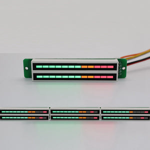 Dual Row 12-Segment Audio Level Meter Indicator Music Spectrum Display Board Welded Tested
