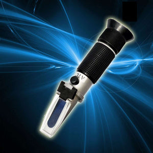 Handheld Brix Refractometer Brix Meter ATC Saccharimeter for Sugar Fruit Food Beer 0~90% Test Range