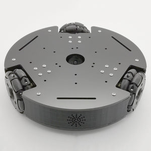 65mm Omnidirectional Three-wheel Car Chassis Kit Robot Car Chassis Platform 370 Motor without Encoder