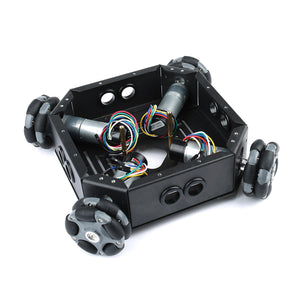 58mm 4WD Omnidirectional Wheel Chassis Mobile Smart Robot Car GA25 Motor for Arduino