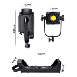 Nanlite Forza 300W LED Photography Light 5600K Fill Light for Video Studio Photography Lighting