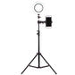 210cm Stand + 26cm Ring Fill Light + Three Phone Holders For Vlog Livestream Selfie Photography