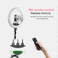 ZB-F488 22&quot; Ring Fill Light Dimmable Ring Light w/ Stand Phone Clips For Vlog Live Broadcast Selfie