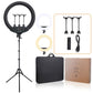 SLP-G500 18&quot; Ring Fill Light Dimmable Ring Light w/ Stand Phone Clips For Vlog Live Broadcast Selfie