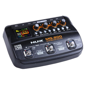 NUX MG-200 Guitar Processor Modeling Effect Pedal Multi Effect Guitar Processor w/ 55 Effect Models