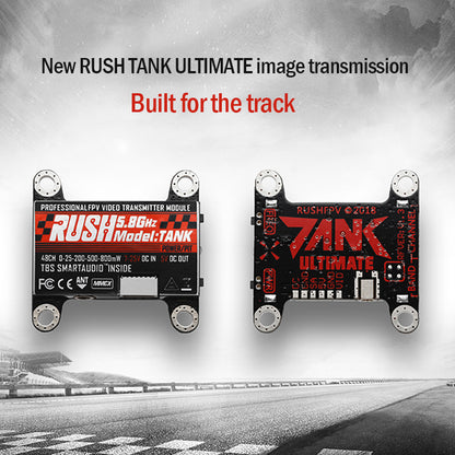 RUSH TANK VTX 5.8GHz 48CH Video Transmitter PIT/25/200/500/800mW AV Transmitter For RC Drone