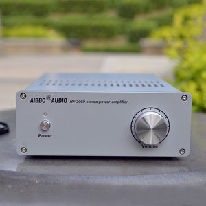 AIBBC HF-2050 Power Amplifier MOS Tube Stereo Power Amp 130W+130W Dual NS DIP-8 LM833N Op Amp