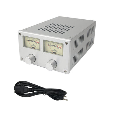 BRZHIFI JVC Custom 8007 Bluetooth 5.0 Amplifier HIFI Thick Film Power Amp 100Wx2 Dual Meter