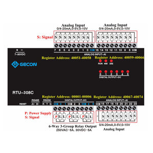 For Modbus RTU Data Acquisition Module Industrial Controller RTU-308C 24AI + 6DO (RS485)