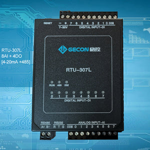 8AI 4DO Data Acquisition Module For Modbus RTU Industrial Control RTU-307L 4-20mA RS485