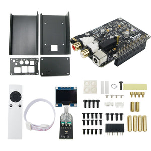 R38 Network Player Audio DAC Board ES9038Q2M + OLED + Remote Control + Shell For Raspberry Pi
