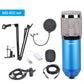 BM-800 Professional Condenser Microphone Set Cardioid Directional Mic for Mobile Phone Computer KTV