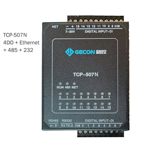 TCP-507N 4DO + Ethernet + RS485 + RS232 Industrial Data Acquisition 4-Way Relay Output For Modbus TCP