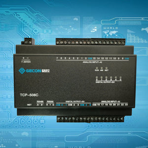 24AI + 6DO Data Acquisition Industrial Ethernet IO Module TCP-508C [Ethernet Communications]