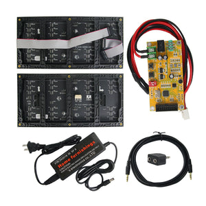 Full Color Music Spectrum Display For KTV Stage 64 Mode AS128 Sound Control P4 Two-Display w/ Adapter