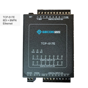 8DI + 8NPN Industrial Controller Data Acquisition For MODBUS TCP TCP-517E [Ethernet Communications]