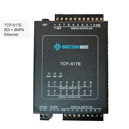 8DI + 8NPN Industrial Controller Data Acquisition For MODBUS TCP TCP-517E [Ethernet Communications]