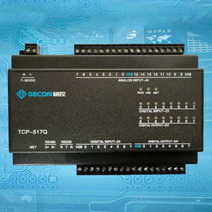 TCP-517Q Industrial Data Acquisition For MODBUS TCP 16AI + 8DI + 8NPN + Ethernet + RS485 + RS232