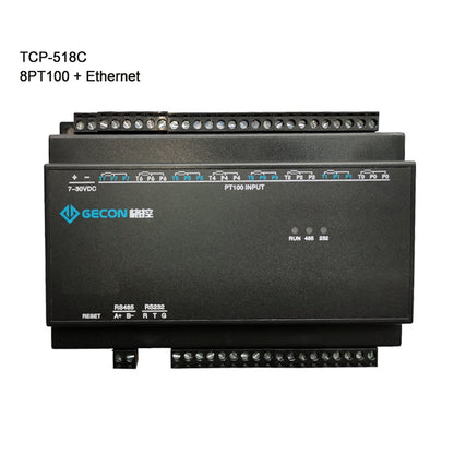 TCP-518C Industrial Controller Data Acquisition Collect Temperature 8PT100 + Ethernet Communications