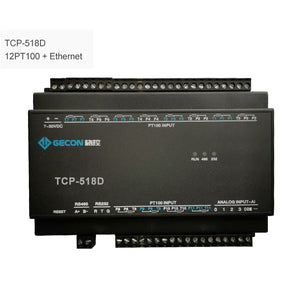 12PT100 Collect Temperature Industrial Controller Data Acquisition TCP-518D Ethernet Communications