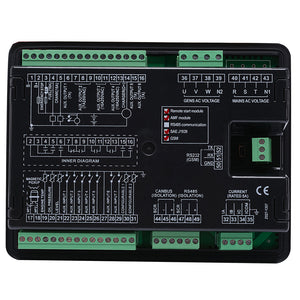 Maxgeek 7210CAN Diesel Generator Controller Genset Auto Start Control Panel w/ Auto Main Failure Function