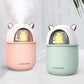 USB Mini Humidifier Mute Air Sprayer Diffuser Fogger Mist Maker 300ML w/ Colorful Light for Home Bedroom
