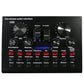 V8S Sound Card Live Stream Audio Interface Bluetooth Sound Card 16 Sound Effects for Phone Computer