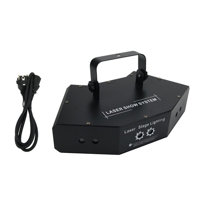 LED RGB Stage Lights Sound Activated Laser Beam Light DMX 512 for KTV Disco Party Club Bar