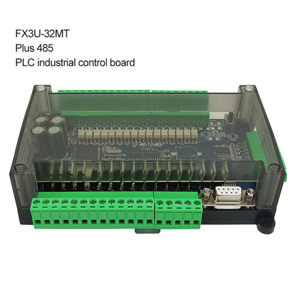 FX3U-32MT w/ RS485 PLC Programmable Logic Controller Board High-Speed Input Output 6AD-2DA For MODBUS