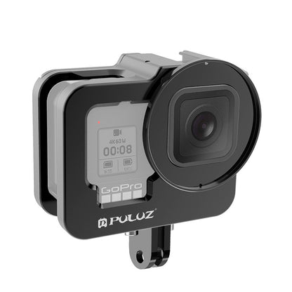 PU508B Thick Protective Camera Case Camera Cage with Insurance Frame &amp; 52mm UV Lens For GoPro HERO 9