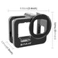 PU508B Thick Protective Camera Case Camera Cage with Insurance Frame &amp; 52mm UV Lens For GoPro HERO 9