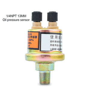 Maxgeek YG2221G Diesel Generator Oil Pressure Sensor 10Bar Induction Alarm Plug 1/4NPT 13MM