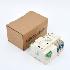 Maxgeek ASKQ-63A 3P ATS Automatic Transfer Switch Dual Power Electrical Selector Switch PC Grade