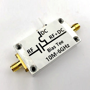 10MHz-6GHz RF Feeder DC Block Bias Tee SMA Connector DIY Accessories For Broadband Amplifiers