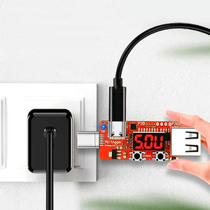 P30 Type C Fast Charge PD Trigger Voltage Current Meter Digital Display Power-Off Memory Function